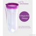 GRyiyi Temperature sensing Baby Feeding Bottle with Baby Food Dispensing Spoon Attached Silicone Squeeze Feeder 4.05 Ounce  Purple - B06Y2915JW